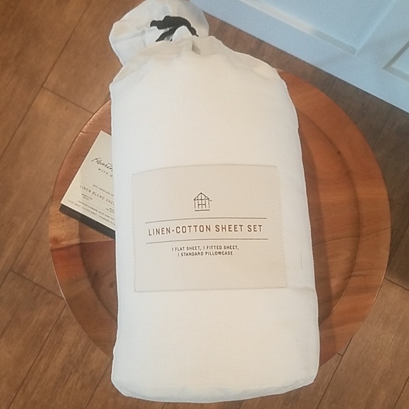 Hearth & Hand Bedding Hearth Hand Linen Cotton Blend Twin Sheet 2 Sets Poshmark